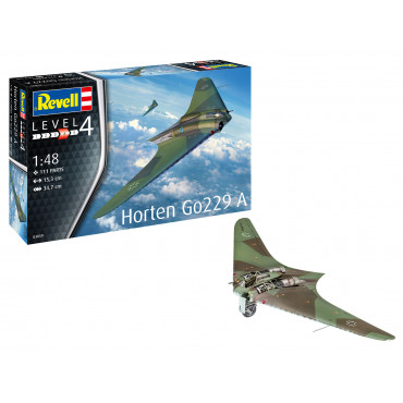 KIT PARA MONTAR REVELL AVIÃO HORTEN GO229 A 1/48 111 PEÇAS REV 03859